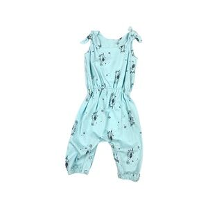 Kids Blue Seahorse Print One Piece